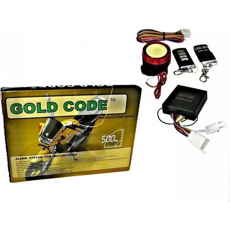 ANTIFURTO SIRENA KIT UNIVERSALE PER MOTO 125 DB ALLARME CODE CON TELECOMANDO