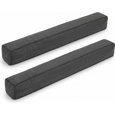 2er Set Zugluftstopper für Türen 100cm Levante, Dunkelgrau