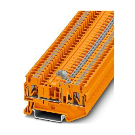 Bloc de jonction rail DIN sans fusible Phoenix Contact PT 2,5-MT OG, 2.5mm², Enfichable, Orange ( Prix pour Boîte de 5 )