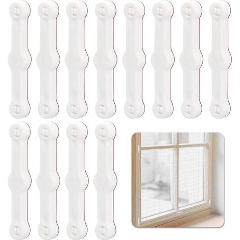 Set di 12 zanzariere per finestre, alternative alle zanzariere magnetiche, accessori autoadesivi, facili da installare. (1/5)