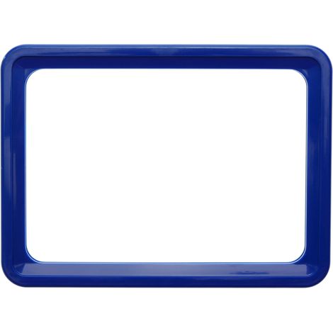 PrimeMatik - Cadre pour les signes, le marquage et des affiches, de couleur bleu A6 taille 150x110mm (1/4)