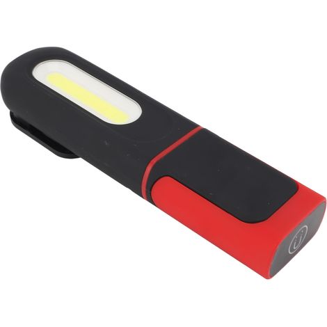 Projecteur de travail aimanté LED portable rechargeable pour réparation auto domicile coupure de courant secours noir et rouge (1/5)