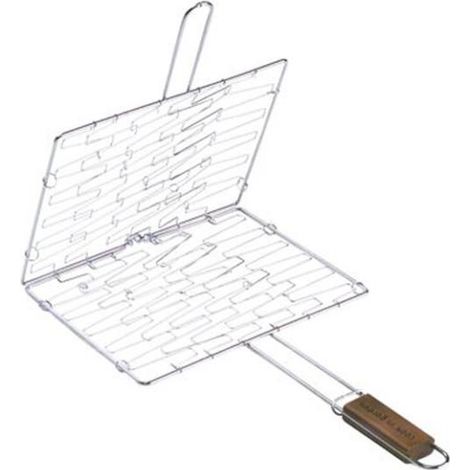 Cook'in Garden grille enveloppante acier chromé 34 x 28 cm (1/2)
