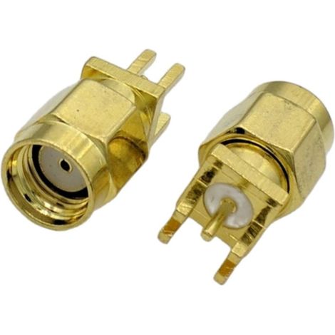 SMA-RP-Geradstecker für Leiterplattenrand (1/3)