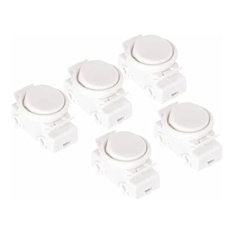 CSPARCV OJ-336 5er-Pack Unterputz-Wippschalter 2 A 250 V mit Ring und Wippschalter, weiß (1/4)