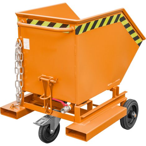 Bauer Südlohn Caisson à copeaux SKW-ET 250, peint, orange jaune (1/2)