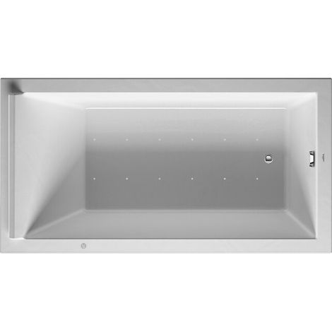 Baignoire Bain à remous rectangulaire STARCK 221 l 170x90 blanc 1 RS Air-Syst