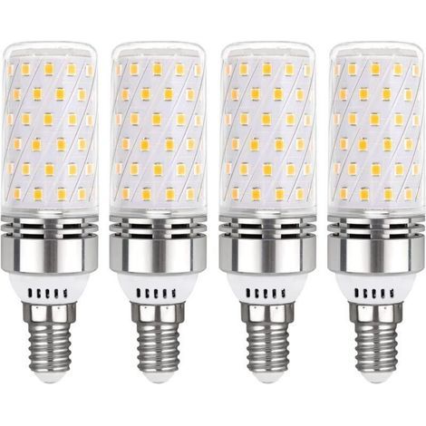 Ampoule E14 Mais LED 16W Blanc Neutre 4000K, 1450LM, Équivalent Halogène E14 100W, 360° Lumiere, AC 220V, Ampoule E14 LED Mais Neutre pour Lampe Plafonnier, non-dimmable, lot de 4 (1/5)