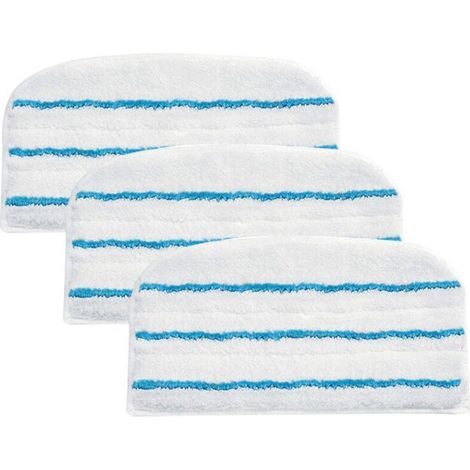 Accessoires pour balais vapeur, 3 patins microfibre pour nettoyeur vapeur, 17.5 x 30.5 cm, Compatibles avec balais vapeur BLACK+DECKER, FSM1610,FSM1630,FSM1300, SMH1621 etc, Fontainebleau (1/5)