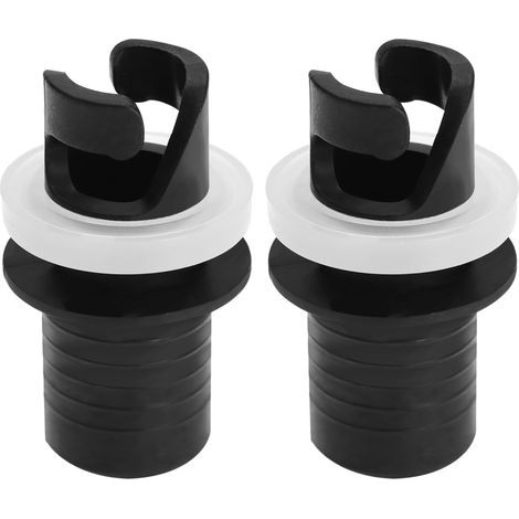 2pcs Connecteur d'adaptateur Tuyau Valve Bateau Gonflable Adaptateur Pompe Sup Accessoire Planche Surf Connecteur Valve d'air Étanche pour Kayak Compatible avec Les Kayaks à Valve H-R (1/5)