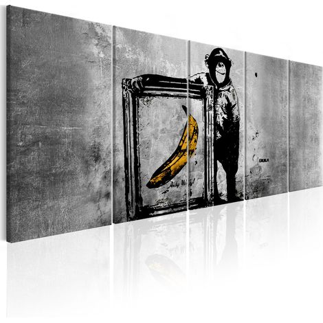 Quadro - Banksy: Monkey with Frame - 225x90 (1/4)