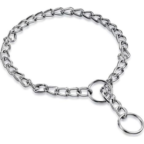 Collier de dressage, pour chiens, métal, argent (1/5)