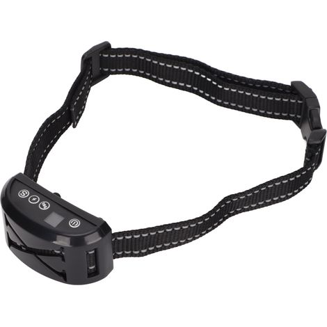 Antibellhalsband für Hunde mit Piepton und Vibration, wasserdicht, 7 einstellbare Empfindlichkeitsstufen, für kleine, mittlere und große Hunde (schwarz). (1/5)