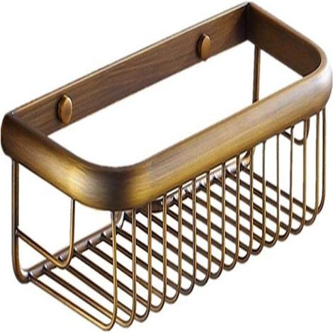 Duschablage – Massives Messing – Antik-Finish – 30 cm – Für Bad, Küche, Schlafzimmer – 1 Stück (1/5)