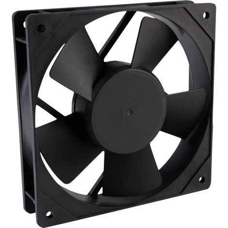 Wallair 20100307 ventilatore assiale nero 120x120x25 mm