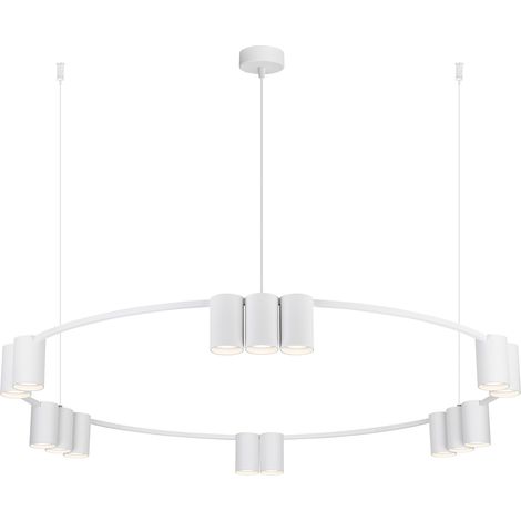 Suspension (cercle) GENESIS BLANC 15xGU10 (1/5)