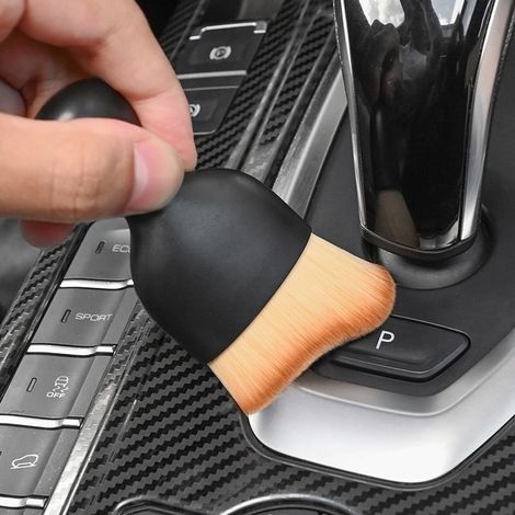 Brosse Douce de Nettoyage d'intérieur de Voiture Pas de Rayures, 2 Paquets de brosses de Nettoyage de Voiture Duster avec Poils Doux, brosses de dépoussiérage de l'espace de (1/3)