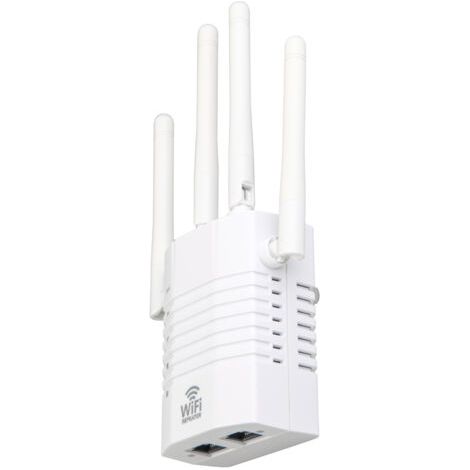 Wireless Repeater mit vier Antennen, 1200M Netzwerksignalverstärker, Wi-Fi Gigabit Dualband-Erweiterungsverstärker
