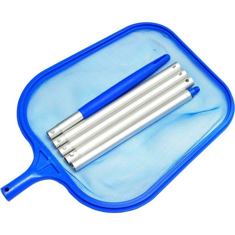 Filet de nettoyage de piscine, épuisette avec tige réglable, environ 43-120 cm, outils de nettoyage de piscine (1/5)