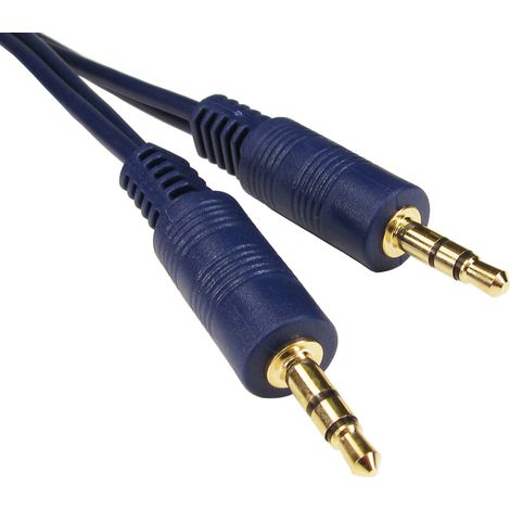 Cordon audio Jack stéréo 3,5 mm vers Jack stéréo 3,5 mm, Long. 1.2m ( Prix pour Paquet de 5 )