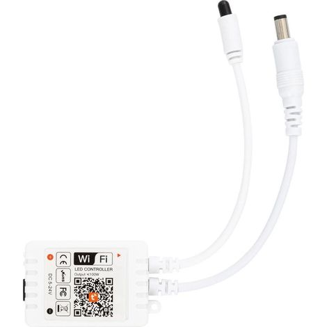 Contrôleur Variateur WiFi Ruban LED Monochrome 12/24V DC Monochrome (1/3)