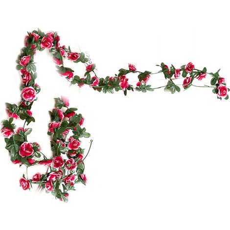 3 Guirlande, Fleurs artificielles, Décoration mariage, Intérieur, Jardin (1/5)