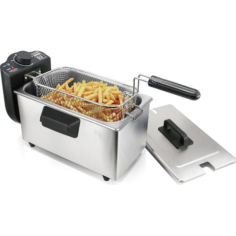 HAEGER FRITADEIRA 2000W 3LT DEEP & GO INOX