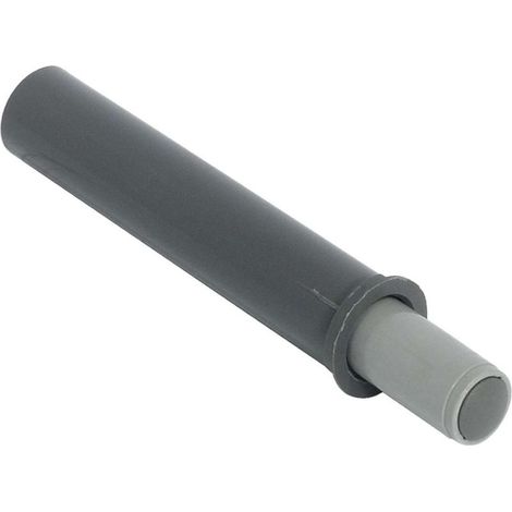 Ammortizzatore per porta Blumotion – Plastica grigia RAL 7037 – Incasso Ø10 x 50 mm – Per installazione lato maniglia – Arresto a pistone (1/2)