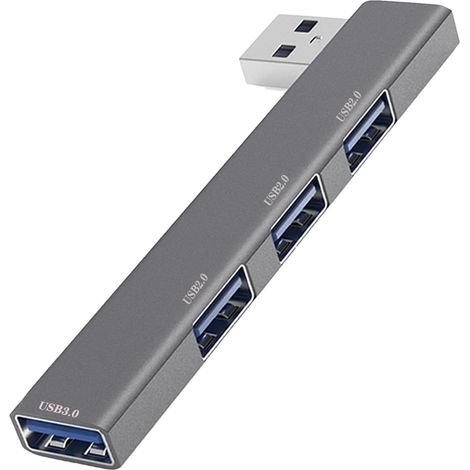 Hub USB 3.0, répartiteur USB 4 ports, répartiteur de données haute vitesse, station d'accueil USB pour ordinateur portable/clavier