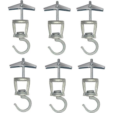 Crochets de plafond pour plantes suspendues, lot de 6, crochets métalliques pour plantes. (1/5)