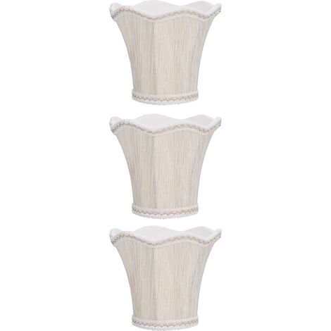 Lot de 3 abat-jour en tissu à clipser pour ampoule E14, accessoire pour lustre, idéal pour la maison et l'hôtel. (1/5)