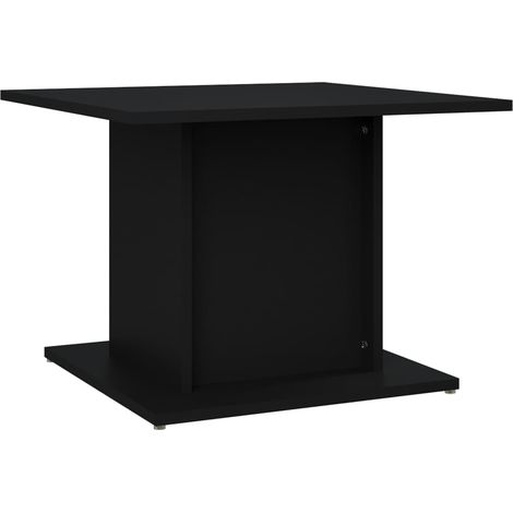 Mesa de centro de diseño moderno y contemporáneo 55,5 x 55,5 x 40 cm madera de ingeniería negra DEC039681 (1/4)