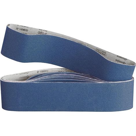 Bandes abrasives en toile zirconium 1500 x 120 mm grain 60