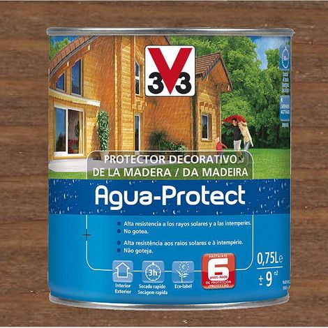 Lasur agua protect satinado v33 750 ml roble oscuro (1/2)