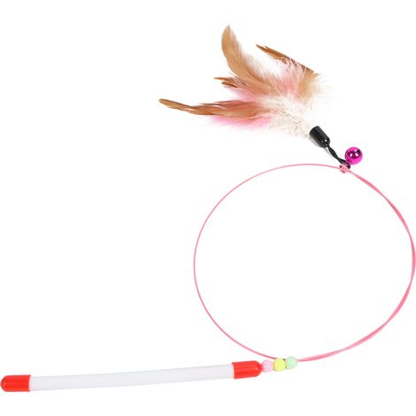 Baguette rétractable pour animaux de compagnie, jouets interactifs, canne à pêche pour chats, exercice de jeu (1/5)