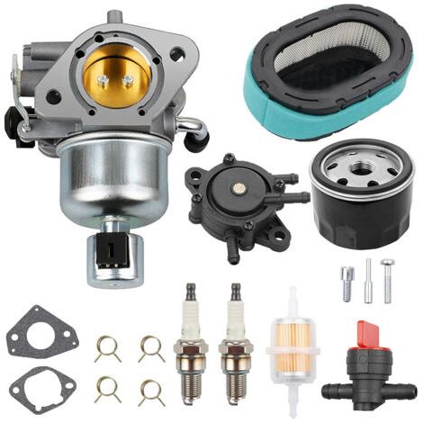 DTEKGAZ - Vergaser kompatibel mit Kohler KT725, KT730, KT735, KT740 und KT745 Motoren mit Luftfilter-Wartungssatz, für Rasenmäher und Traktoren ersetzt 16 853 19-S, 32 853 67-S und 32 853 63-S.