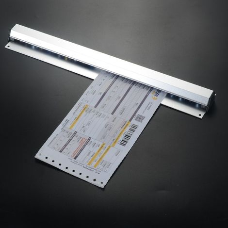 Cadre en aluminium pour documents numériques, design moderne, fixation murale, 30 x 10 cm (1/5)