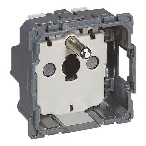 Legrand – Prise de courant standard 16A 250V 2P+T – Bornes automatiques pour installation rapide – Design intemporel pour intérieur moderne
