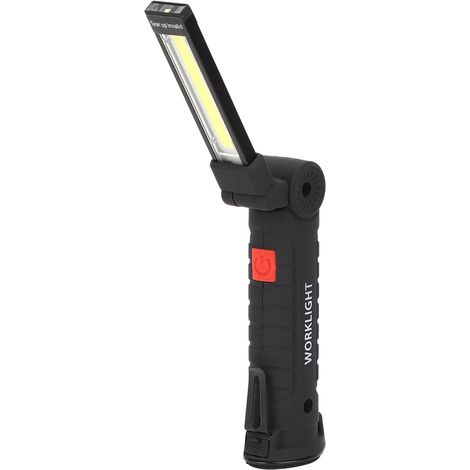 Wiederaufladbare LED-Arbeitsleuchte mit Magnet, tragbar und leistungsstark – per USB. (1/5)