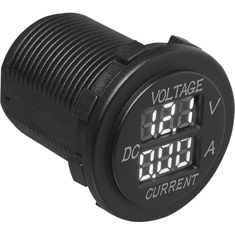 Voltamper metro digital de empotrar 6 30V 0 10A