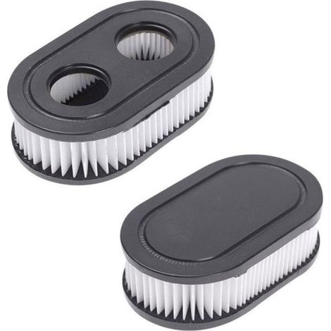 Black oval air filter for MTD lawnmower BS-798452 Briggs & Stratton - Pack of 2 (1/5)