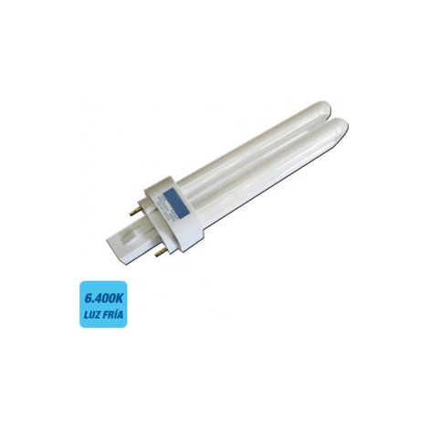 Bombilla bajo consumo lynx 26w 2 pins g24d-3 6400k luz fria 16.9cm patron