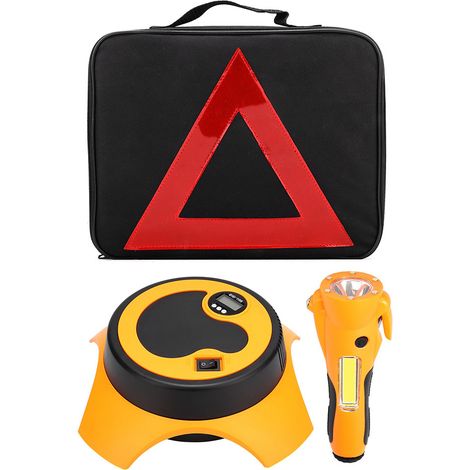 Compresseur d'air portable 12V, gonfleur électrique pour pneus auto + lampe torche (1/5)