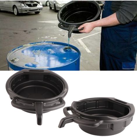 15-Liter-Ölauffangwanne, schwarz, tragbar, für Frostschutzmittel, Kfz-Reparaturwerkzeug (1/5)
