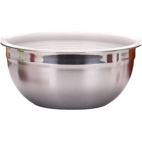 Casserole en acier inoxydable épais, antirouille, grande capacité, résistante aux chocs et aux brûlures, polie, bords élargis, moulée en une seule pièce, idéale pour la maison, la cantine, les fêtes e (1/5)