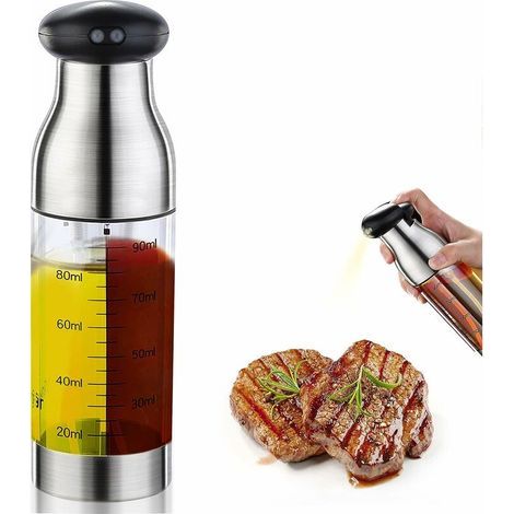 200-ml-Olivenölsprüher, 2-in-1-Küchenölspray, Öl- und Essigspender, Kochspray zum Backen, Grillen, Kochen, für Salatdressings und zum Braten (1/5)
