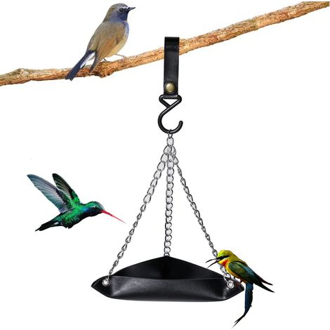 Bird Feeder - PU Foraging Basket - Outdoor Hanging Design - Window or Balcony Observation - 195x195x40 mm - 1 Piece (1/5)
