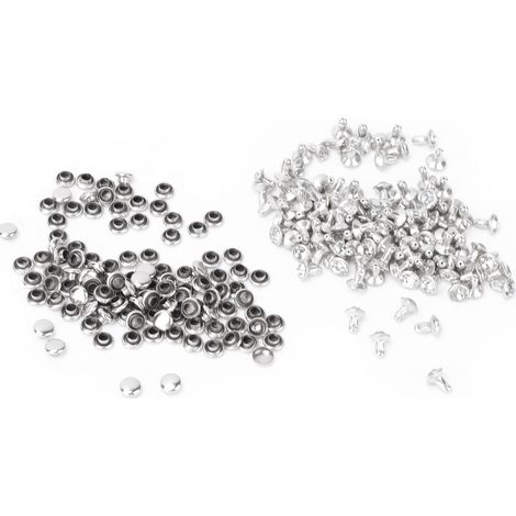 Rivets à cristaux incrustés en tissu, clous et capuchons rapides de 7 mm pour la décoration artisanale en cuir (2)