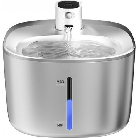 Kabelloser 4-Liter-Katzenbrunnen aus Edelstahl mit automatischem Sensor, Ultra Q (1/5)