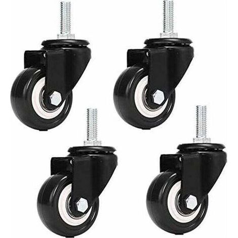 Roulette de chariot roue universelle vis muette 1.5 pouces or perceuse vis M8 25 universel 4 (1/4)